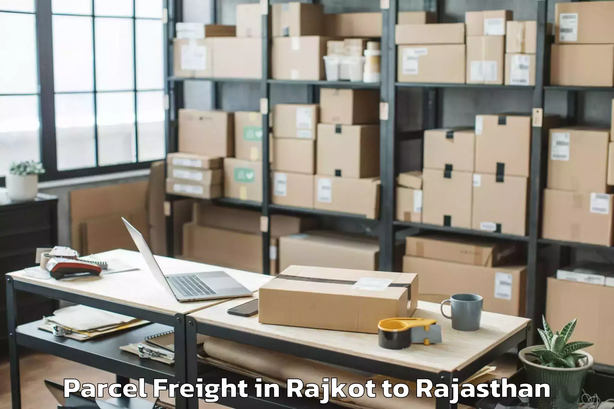 Leading Rajkot to Sadulshahar Parcel Freight Provider